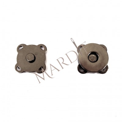 Μαγνητικό μεταλλικό κούμπωμα τσάντας ΜΑΥΡΟ ΝΙΚΕΛ
