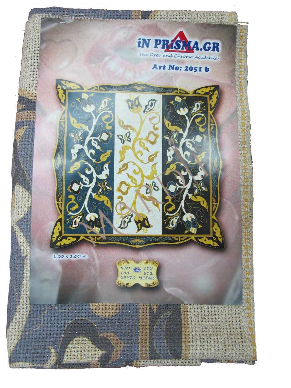 Καρέ Inprisma art 2051 b κιτ με cotton perle art 115 (12 τεμαχίων)