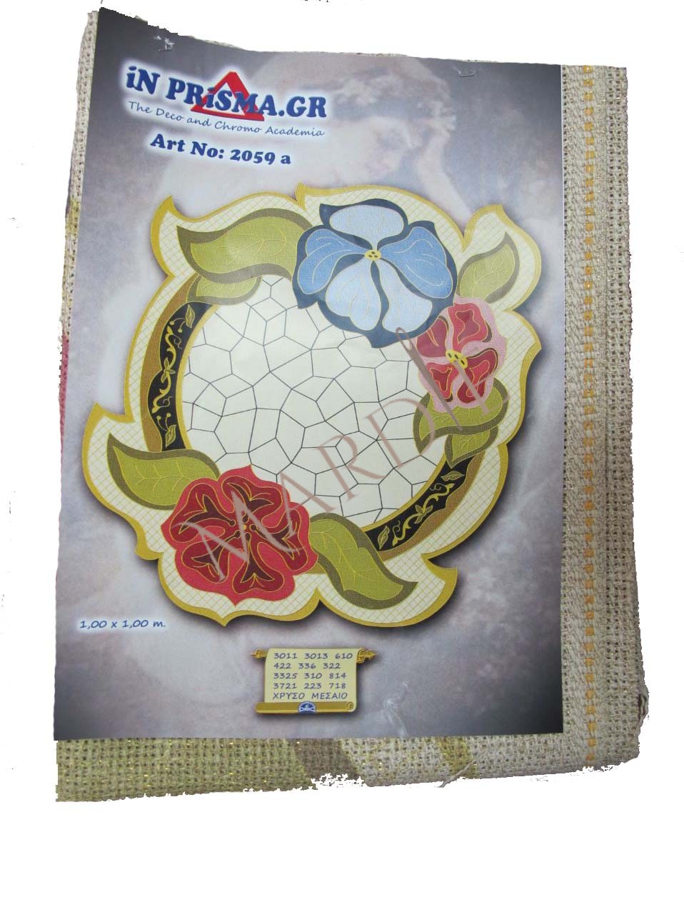 Καρέ Inprisma art 2059 a κιτ με cotton perle art 115 (12 τεμαχίων)