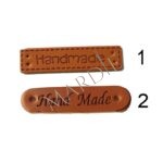 Διακοσμητικό ραφτό ταμπελάκι handmade σε καφέ χρώμα