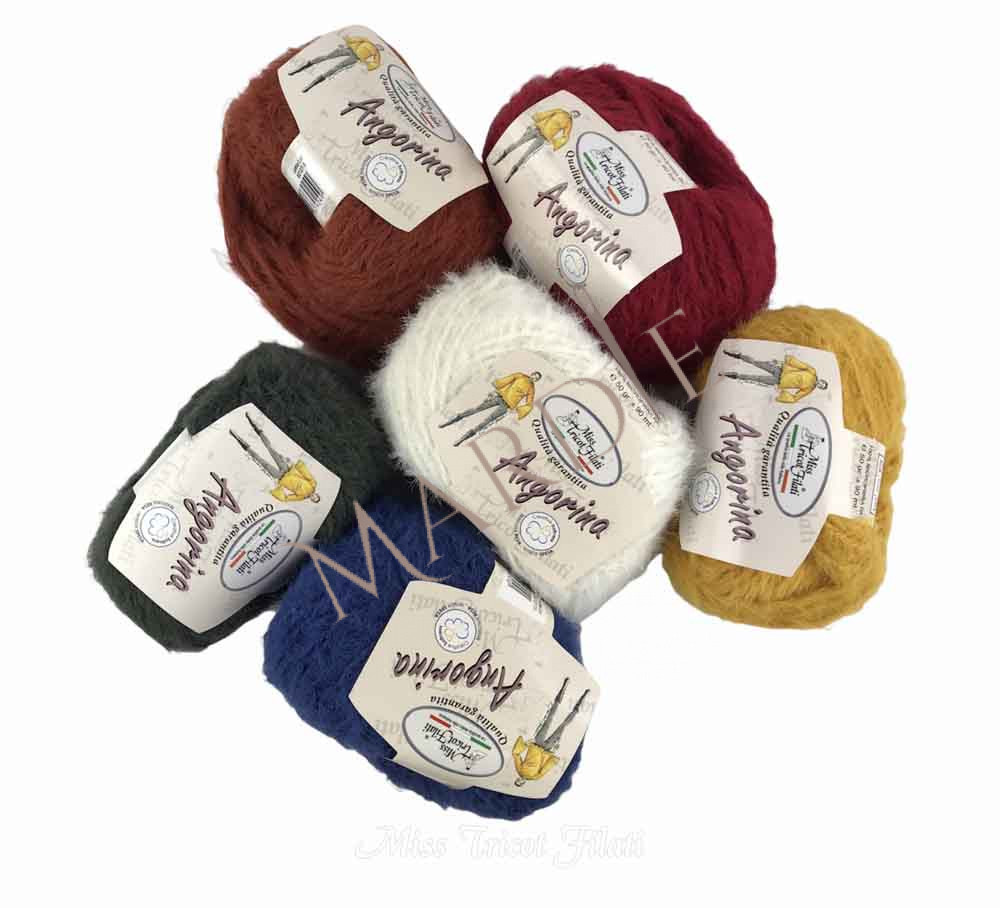 angorinaGOMITOLI Miss Tricot Angorina – Νήμα για πλέξιμο - Image 1